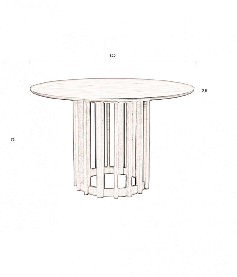 Ronde designtafel Dutchbone Barlet