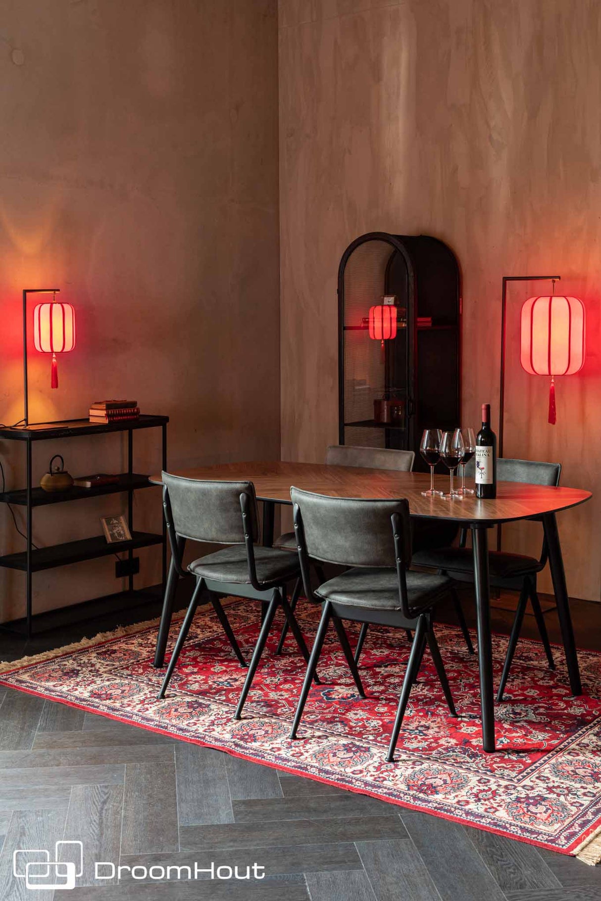 Eettafel noten Dutchbone Clover - Dutch Design Tables