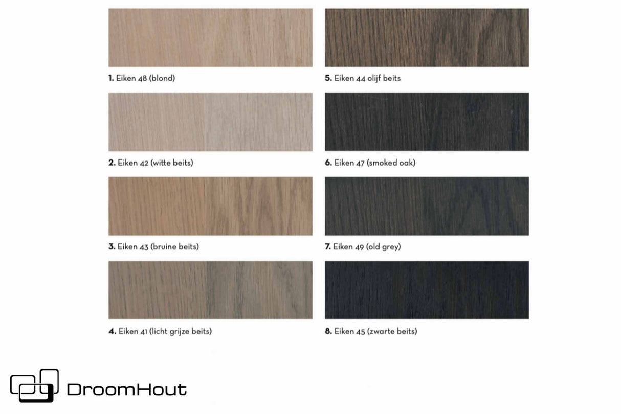 Tafel eiken Keijser&Co Big Top recht model - Dutch Design Tables