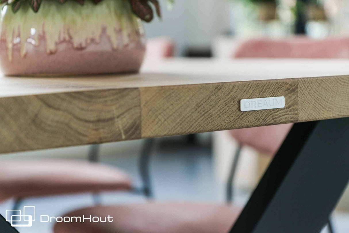 Eettafel DroomHout Grazioso - 200 cm x 90 cm - showroommodel - Dutch Design Tables