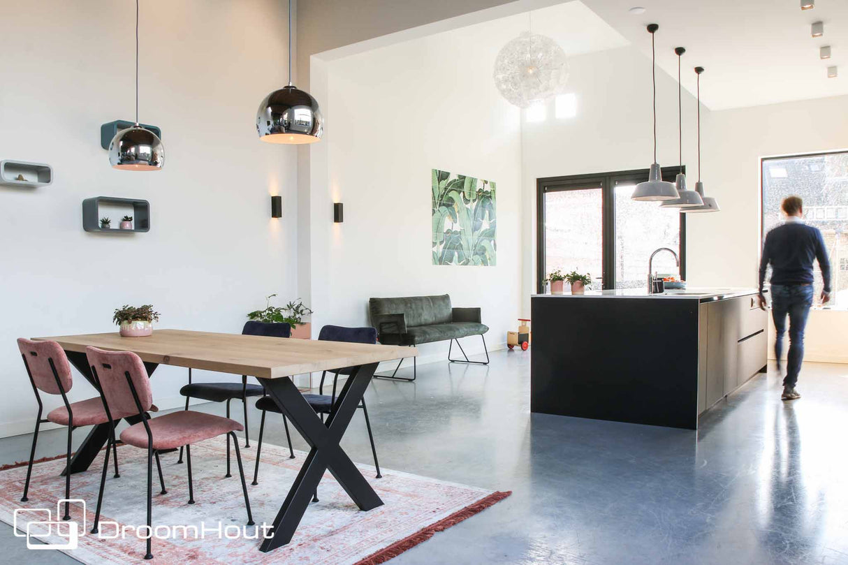 Eettafel DroomHout Grazioso - 200 cm x 90 cm - showroommodel - Dutch Design Tables