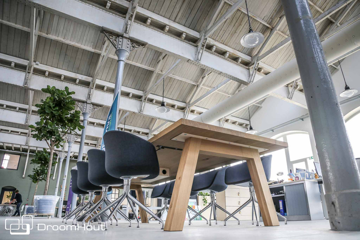 Vergadertafel eiken DroomHout Kopenhagen - Dutch Design Tables