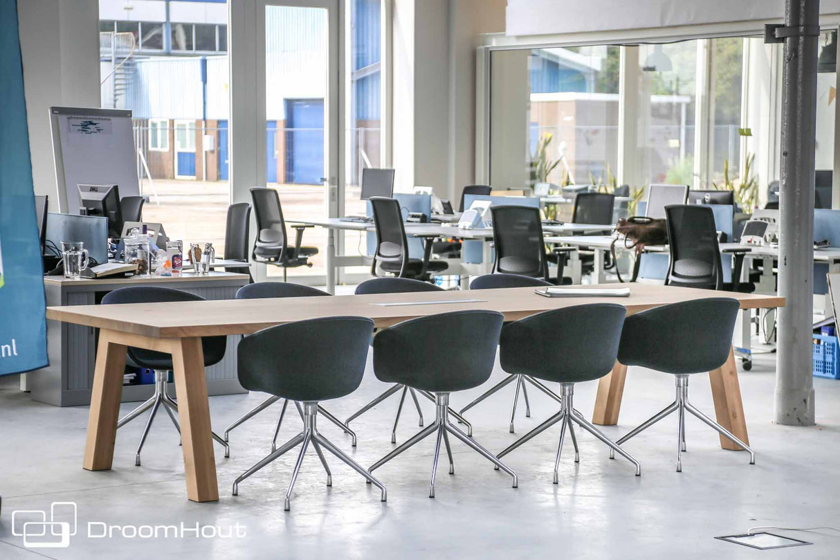 Vergadertafel eiken DroomHout Kopenhagen - Dutch Design Tables