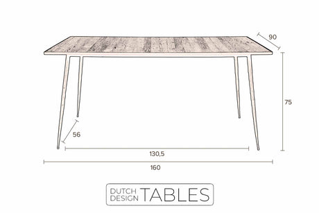 Tafel Dutchbone Pepper Dutch Design Tables