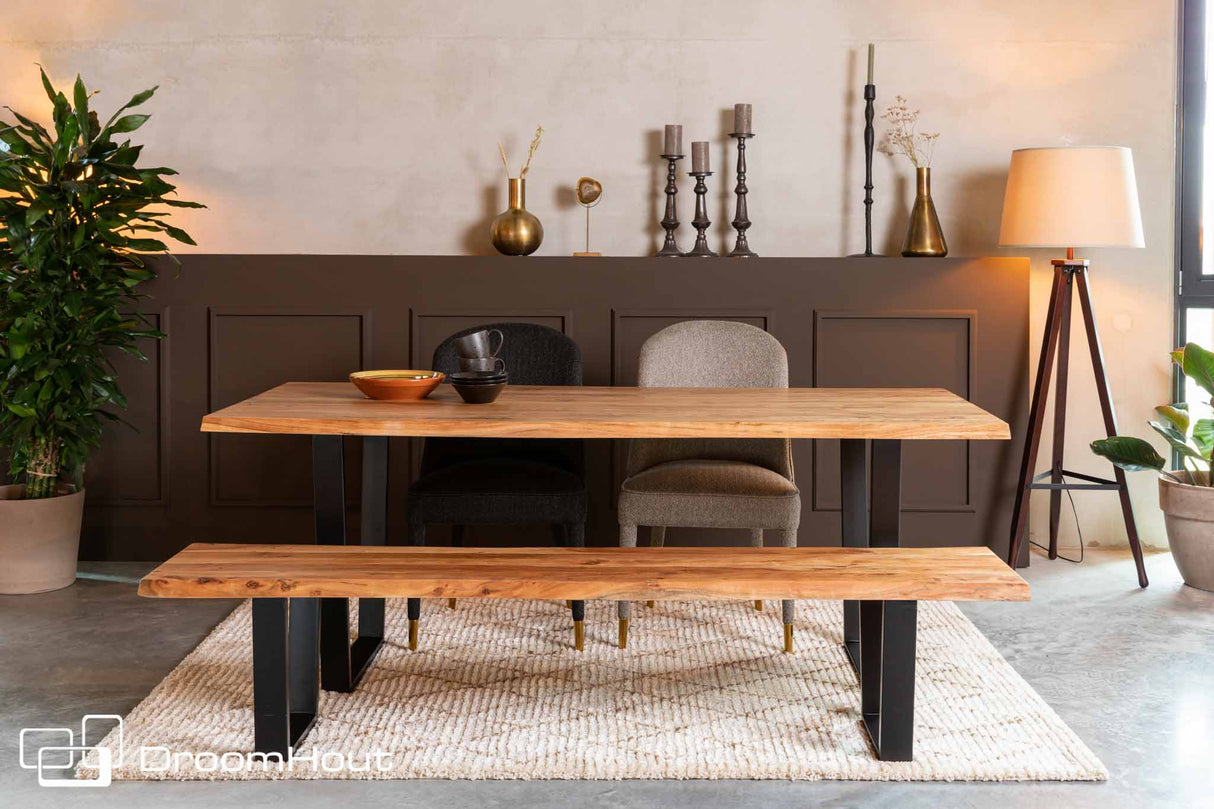 Eettafel Dutchbone Aka (ook met eetkamerbank)