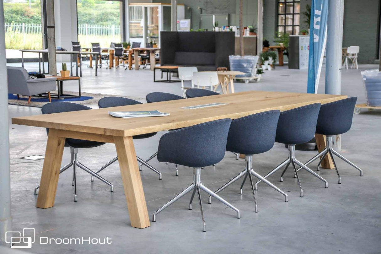 Vergadertafel eiken DroomHout Kopenhagen