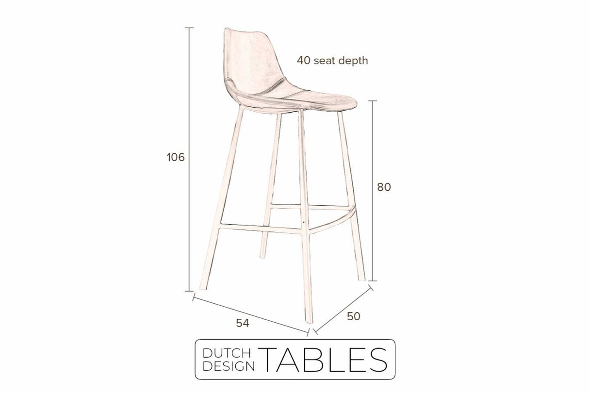 Barkruk Dutchbone Franky (per 2) Dutch Design Tables