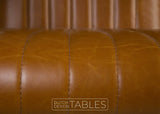 Stoel Dutchbone Stitched Cognac armchair Dutch Design Tables