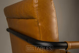 Stoel Dutchbone Stitched Cognac armchair Dutch Design Tables