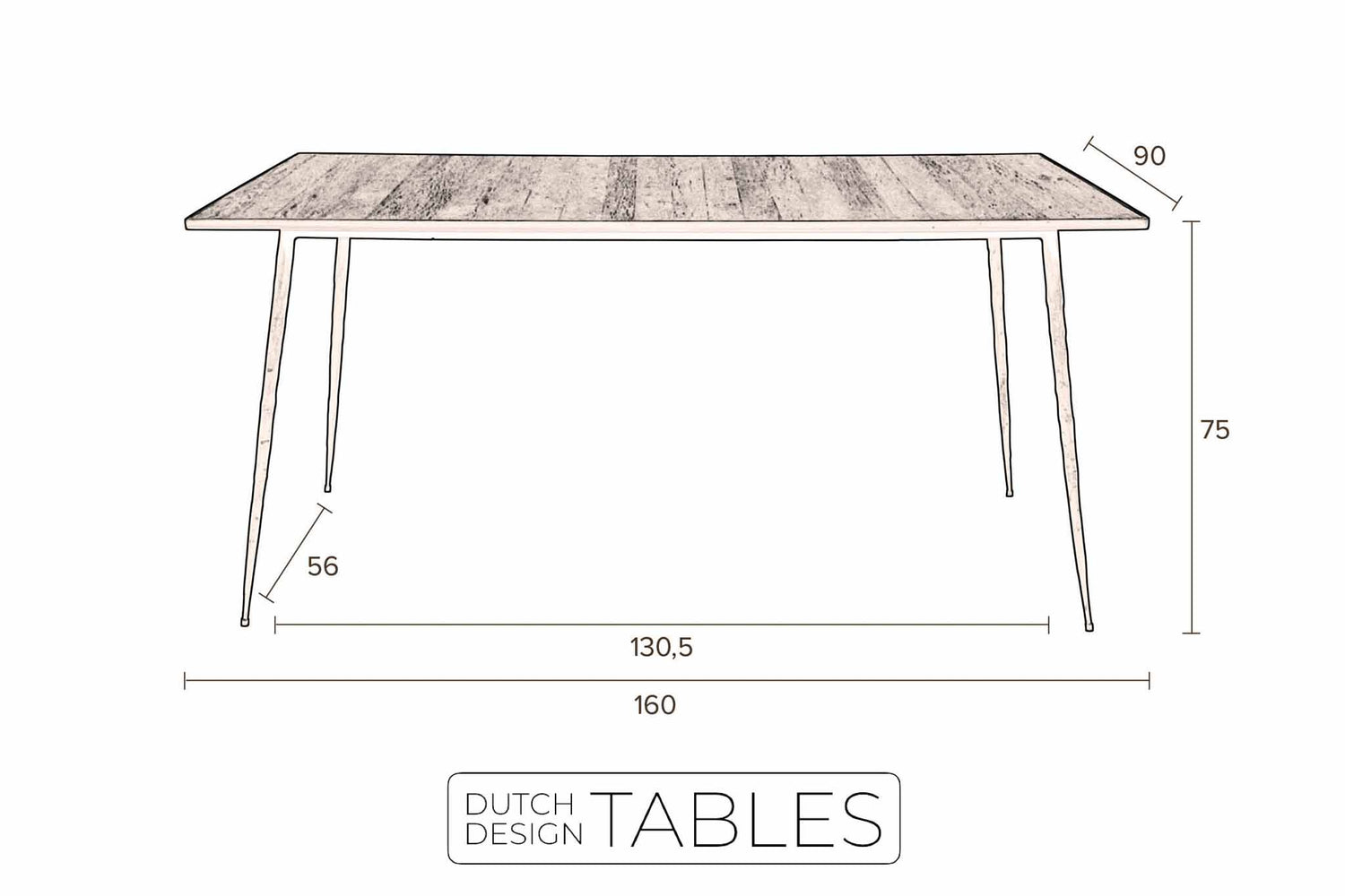 Tafel Dutchbone Pepper Dutch Design Tables
