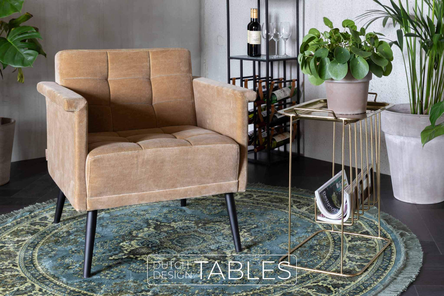 Vloerkleed Dutchbone Bodega Dutch Design Tables